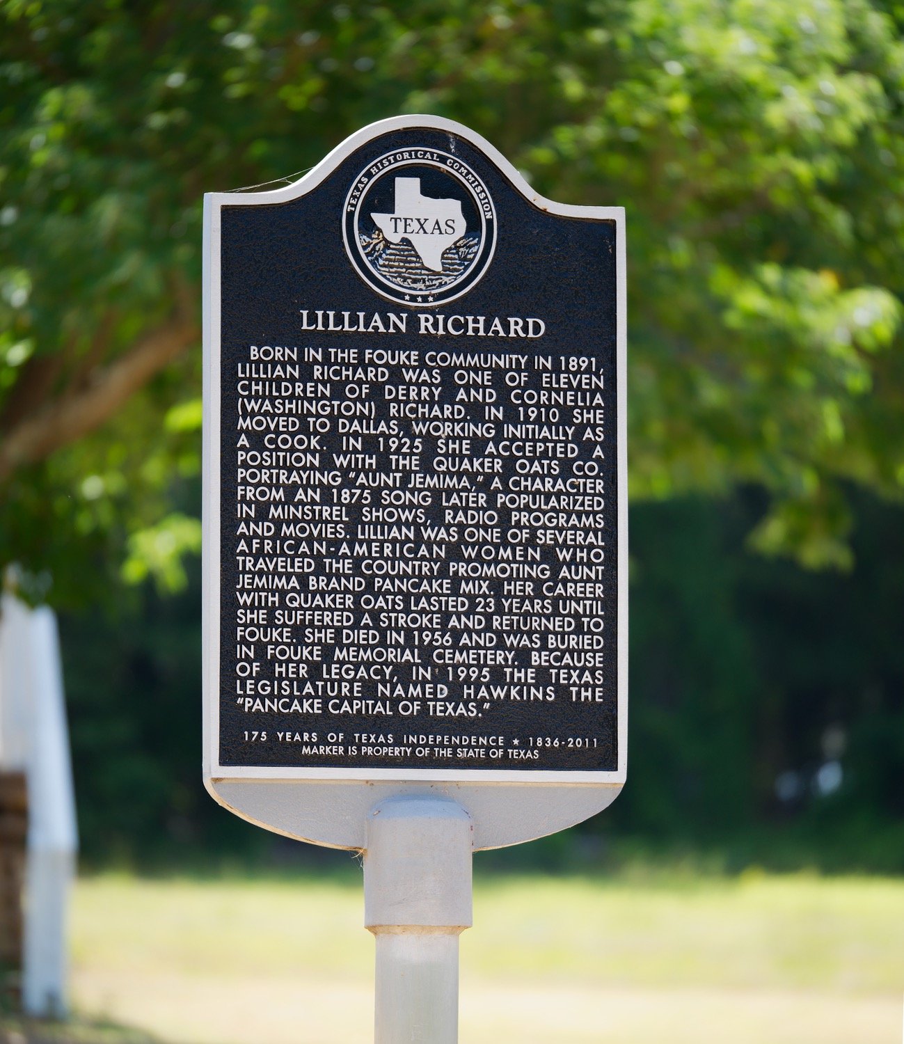 A state historical marker honoring Lillian Richard was dedicated at the Fouke Community Center in 2012.